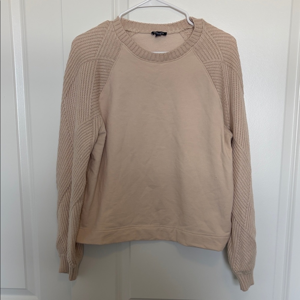 Splendid Beige Crewneck Sweater